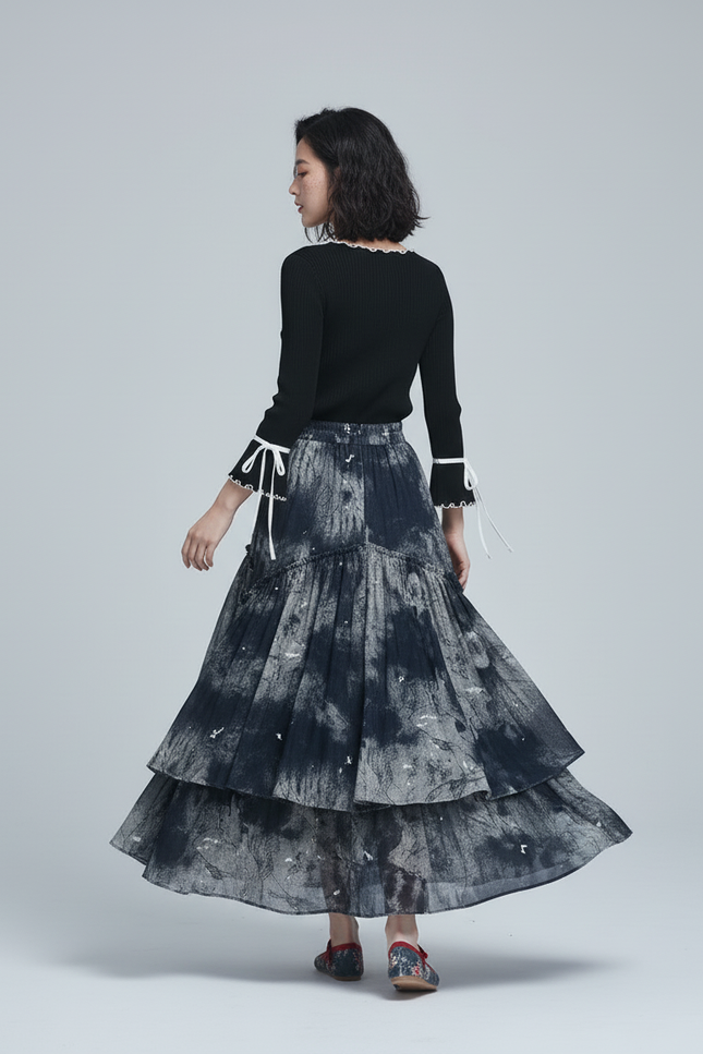 Jupe Longue Tie-Dye Fluide Bohème