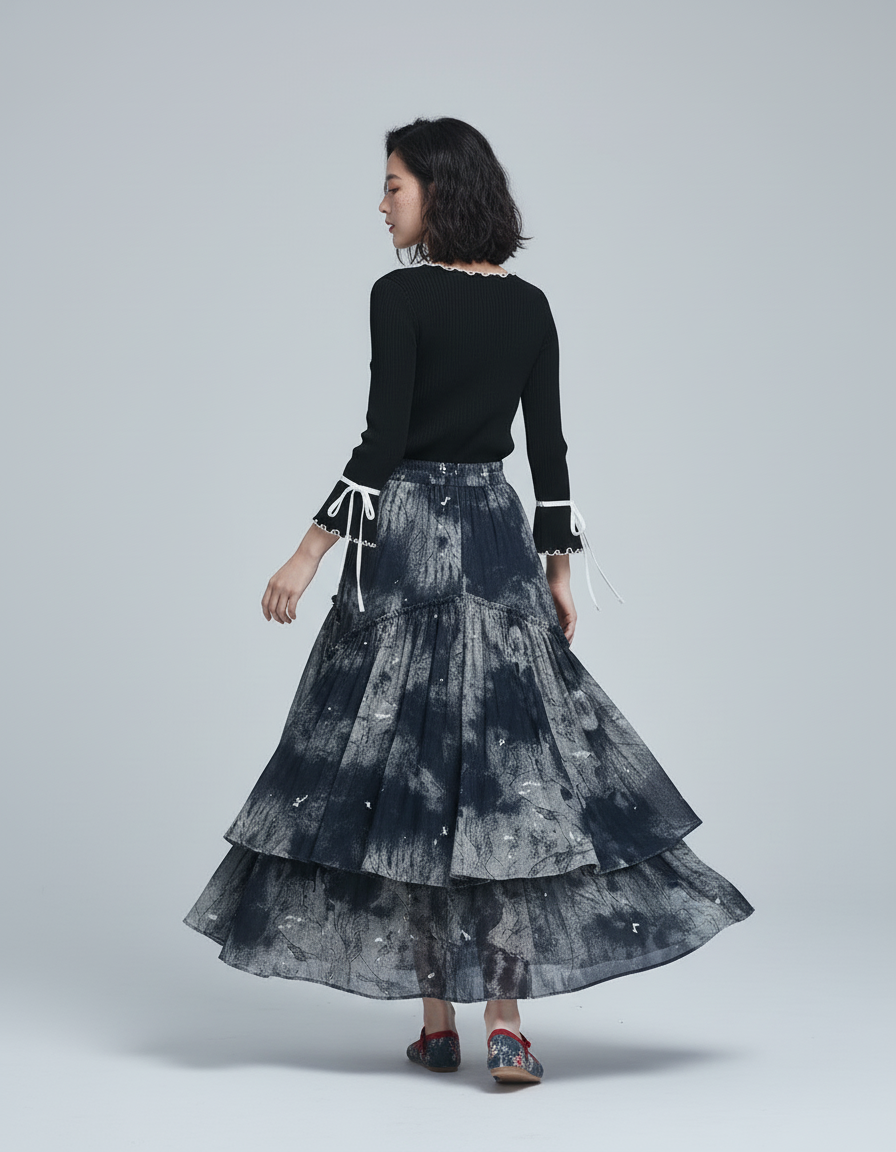 Jupe Longue Tie-Dye Fluide Bohème