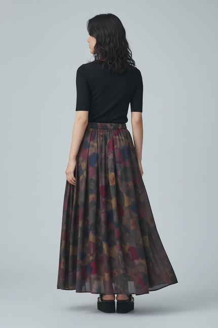 Jupe Longue Wax Femme