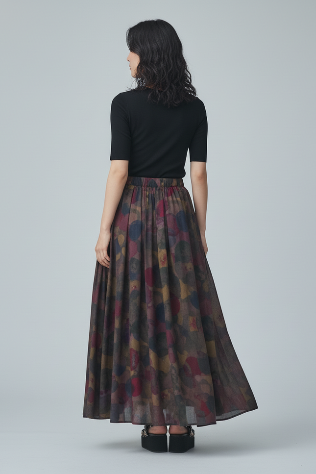 Jupe Longue Wax Femme