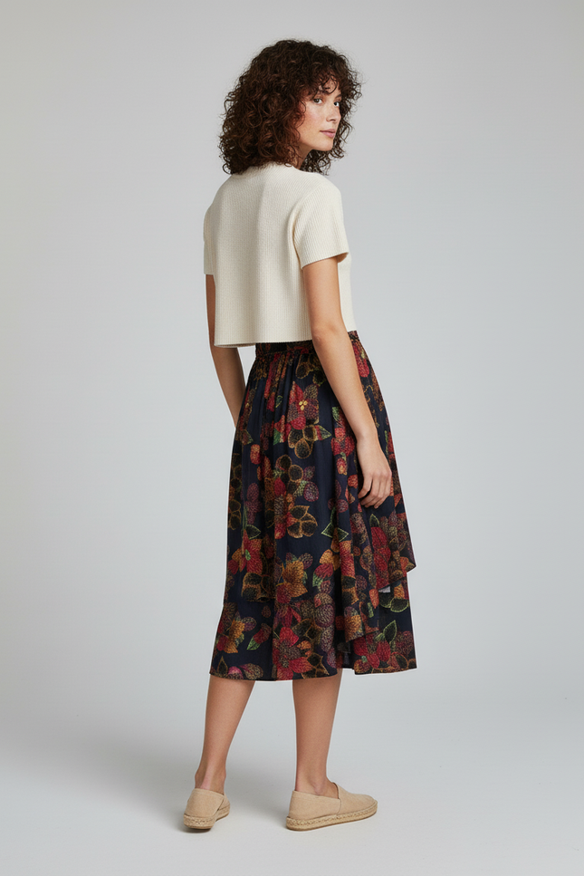 Jupe Bohème Mi-Longue