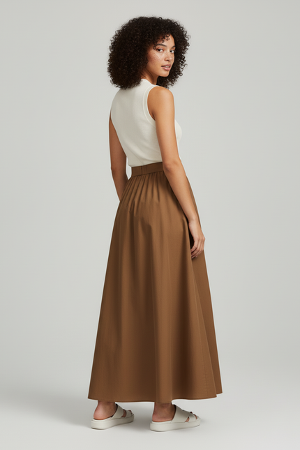Jupe Longue Froncée