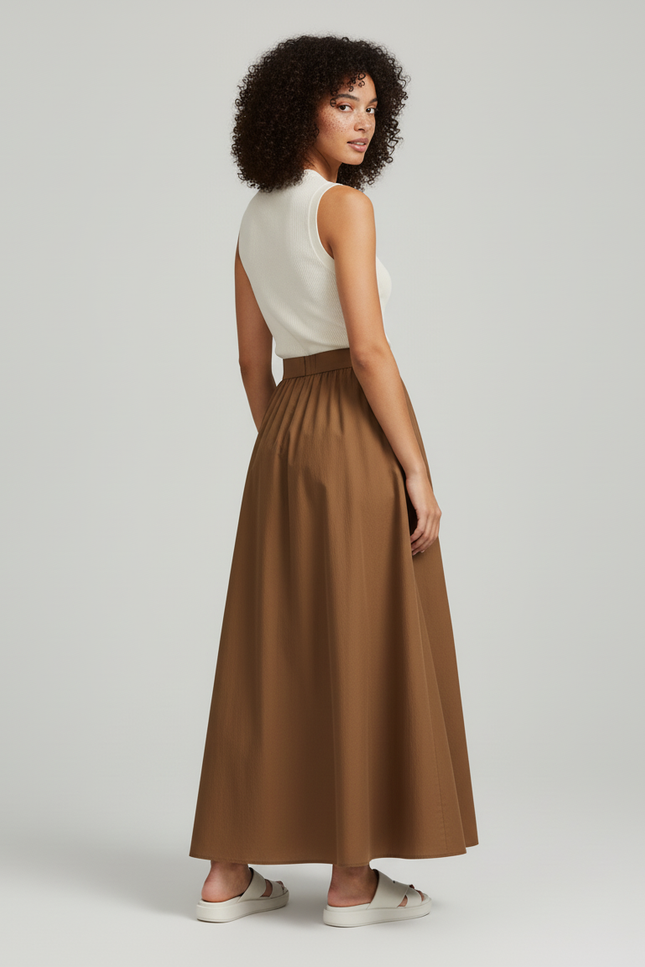 Jupe Longue Froncée