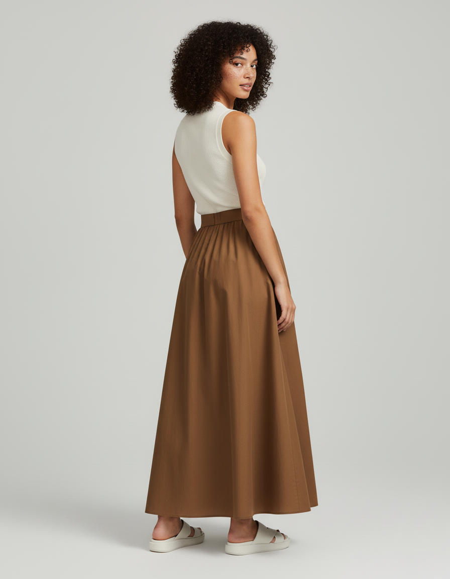 Jupe Longue Froncée