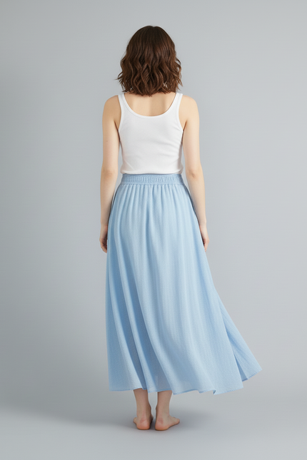 Jupe Longue Bleu Clair