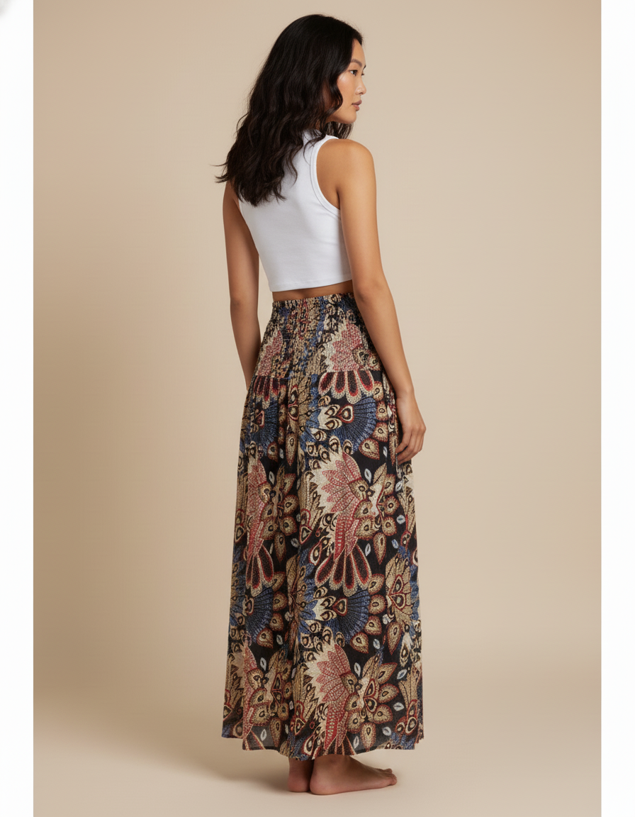 Jupe Coton Bio Longue