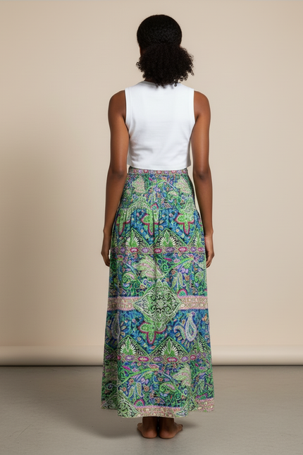 Jupe Longue Imprimé Floral Bohème Chic