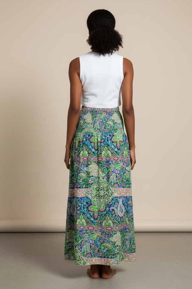 Jupe Longue Imprimé Floral Bohème Chic