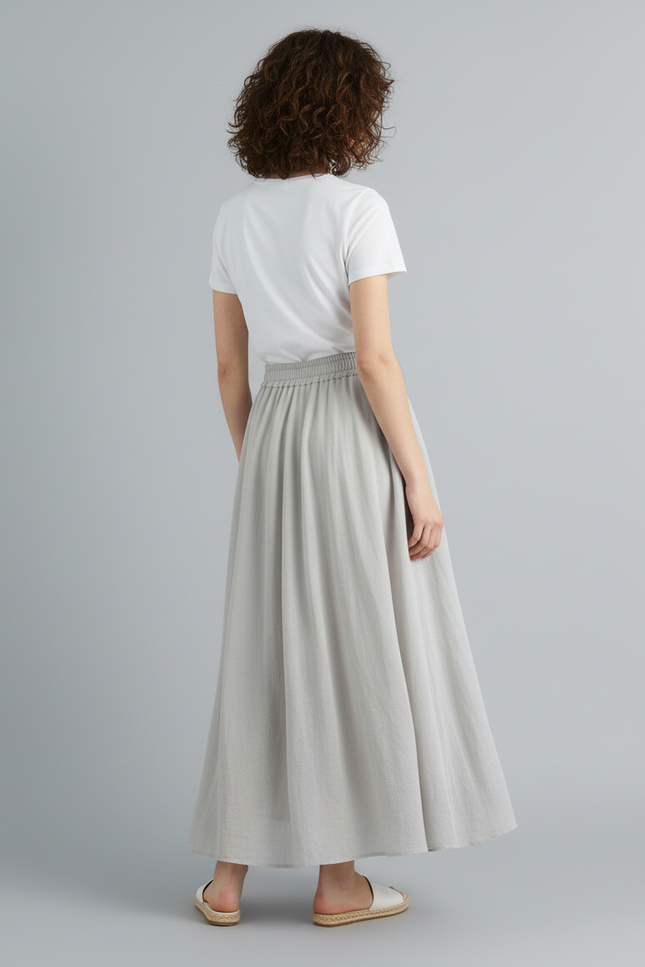 Jupe Longue Taille Haute Ete