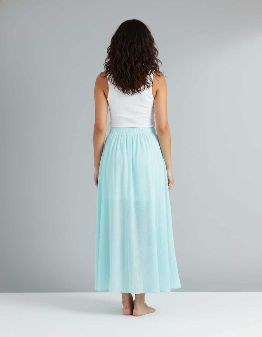 Jupe Longue Vert D Eau