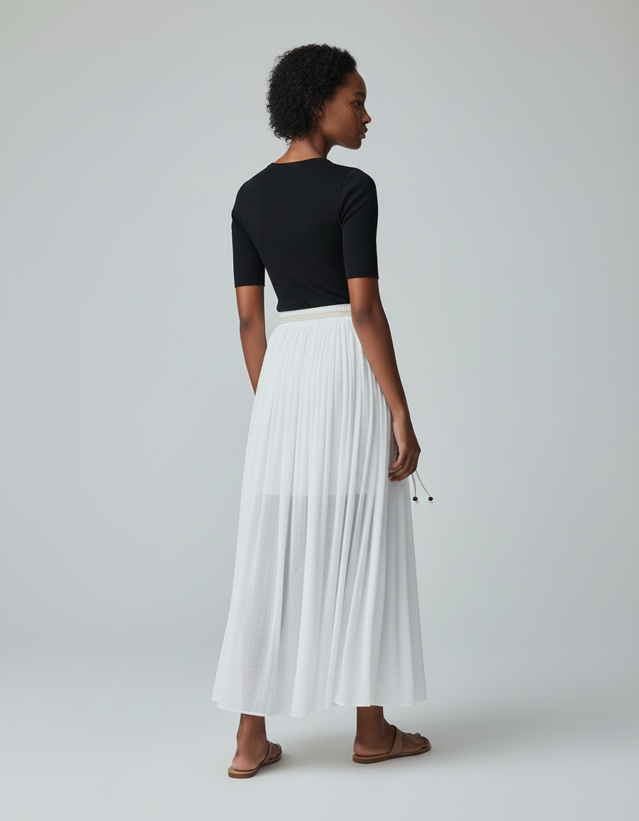 Jupe Longue Blanche Fluide Bohème