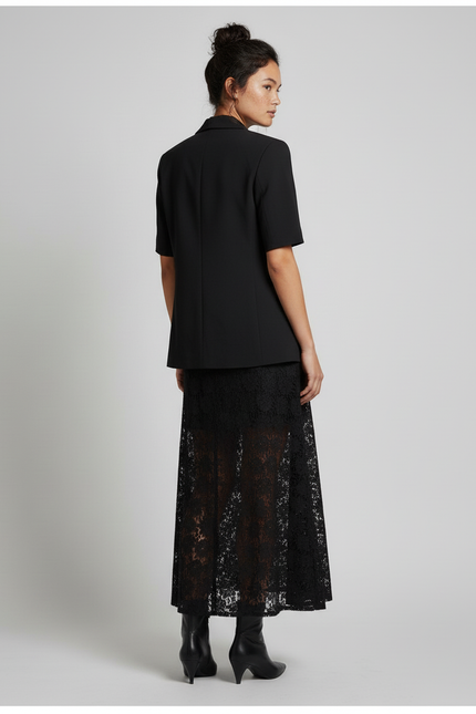 Jupe Longue Dentelle Tulle