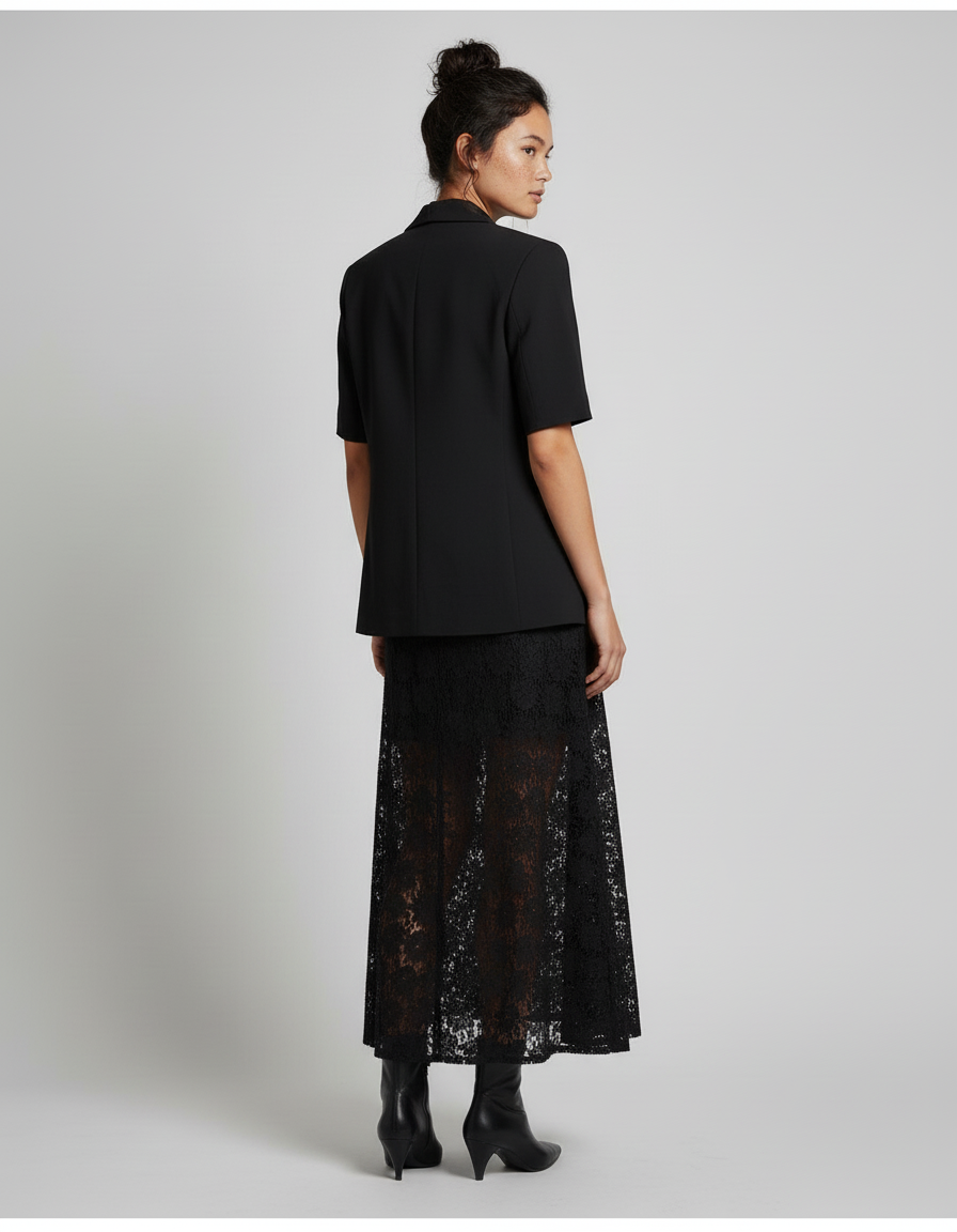 Jupe Longue Dentelle Tulle