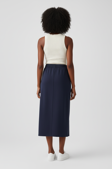 Jupe Fendue Mi-Longue