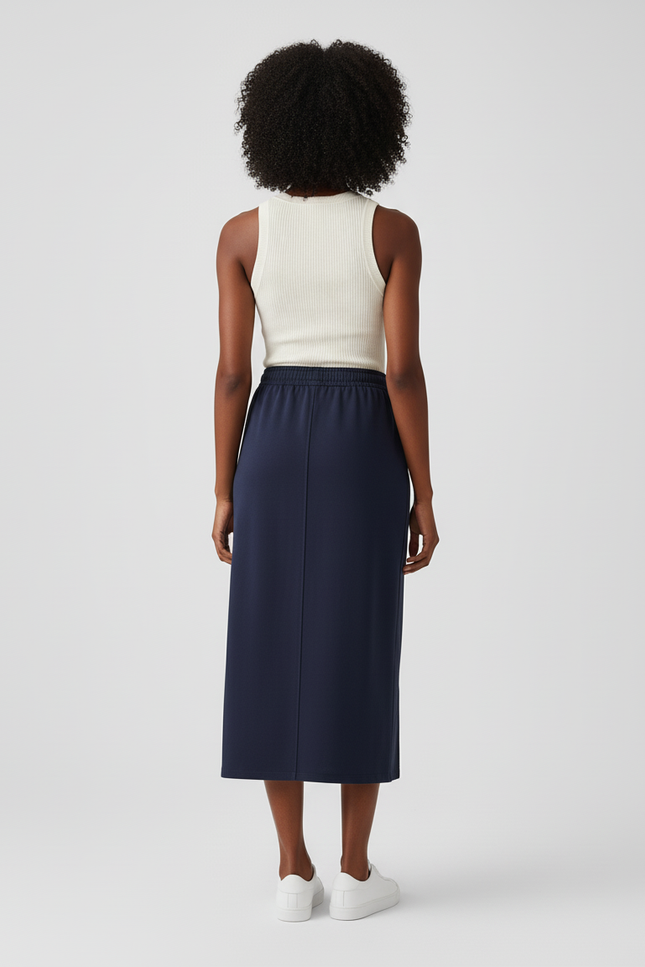 Jupe Fendue Mi-Longue