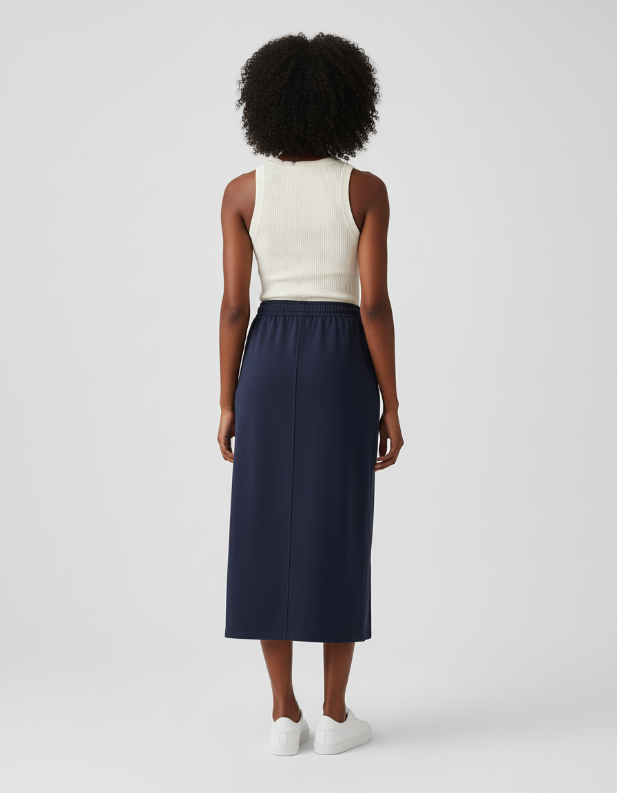 Jupe Fendue Mi-Longue