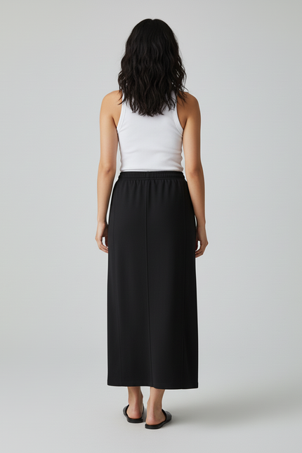 Jupe Longue Noir Ample Décontractée