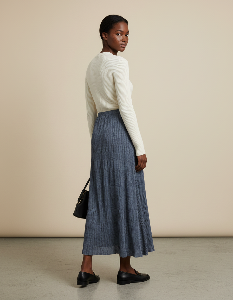 Jupe Tube Longue Maille