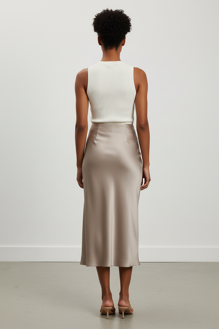 Jupe Longue Taupe