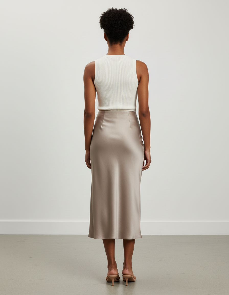 Jupe Longue Taupe