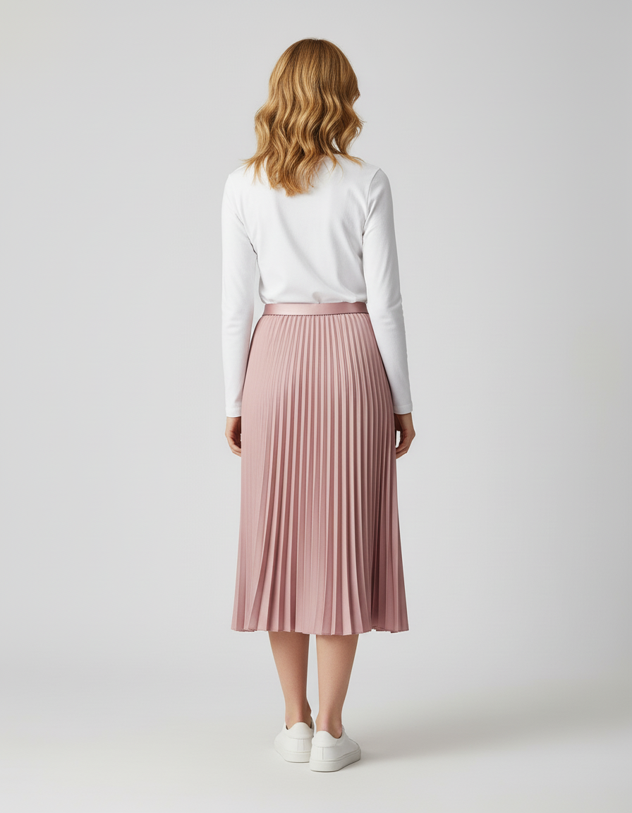 Jupe Plisse Longue