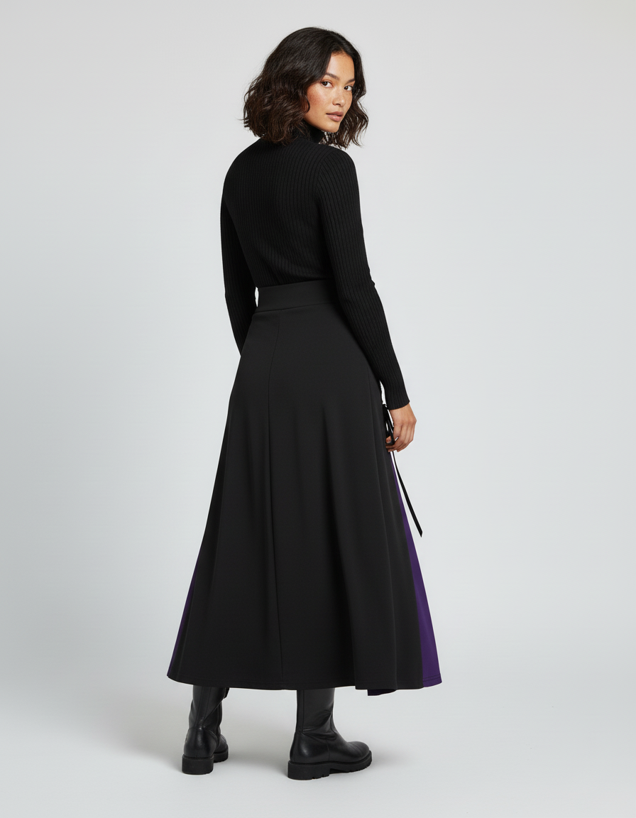 Jupe Longue Fendue Grande Taille