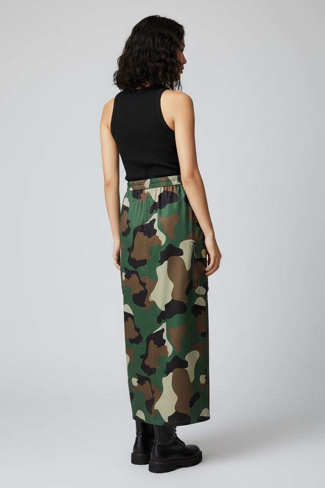 Jupe Longue Camouflage