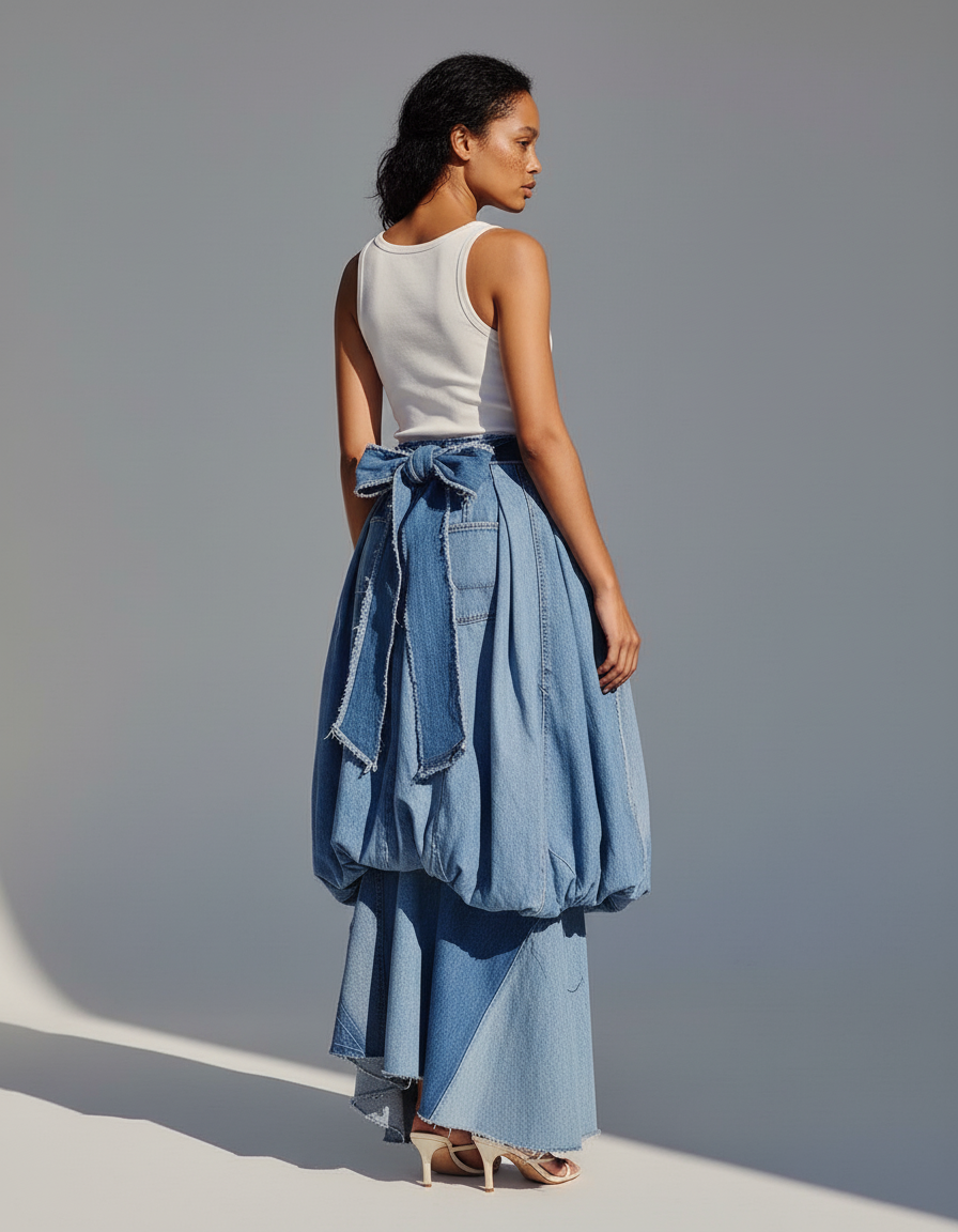 Jupe Bouffante Mi-Longue