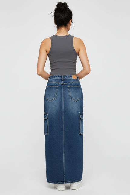Jupe Longue Jean Grande Taille