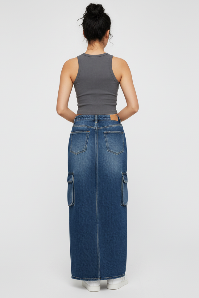 Jupe Longue Jean Grande Taille