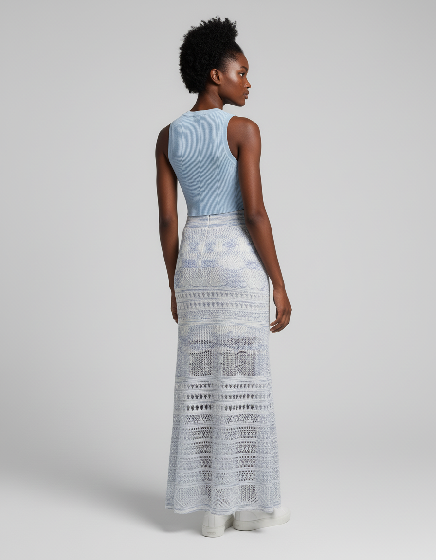 Jupe Longue Crochet Ajourée Bohème