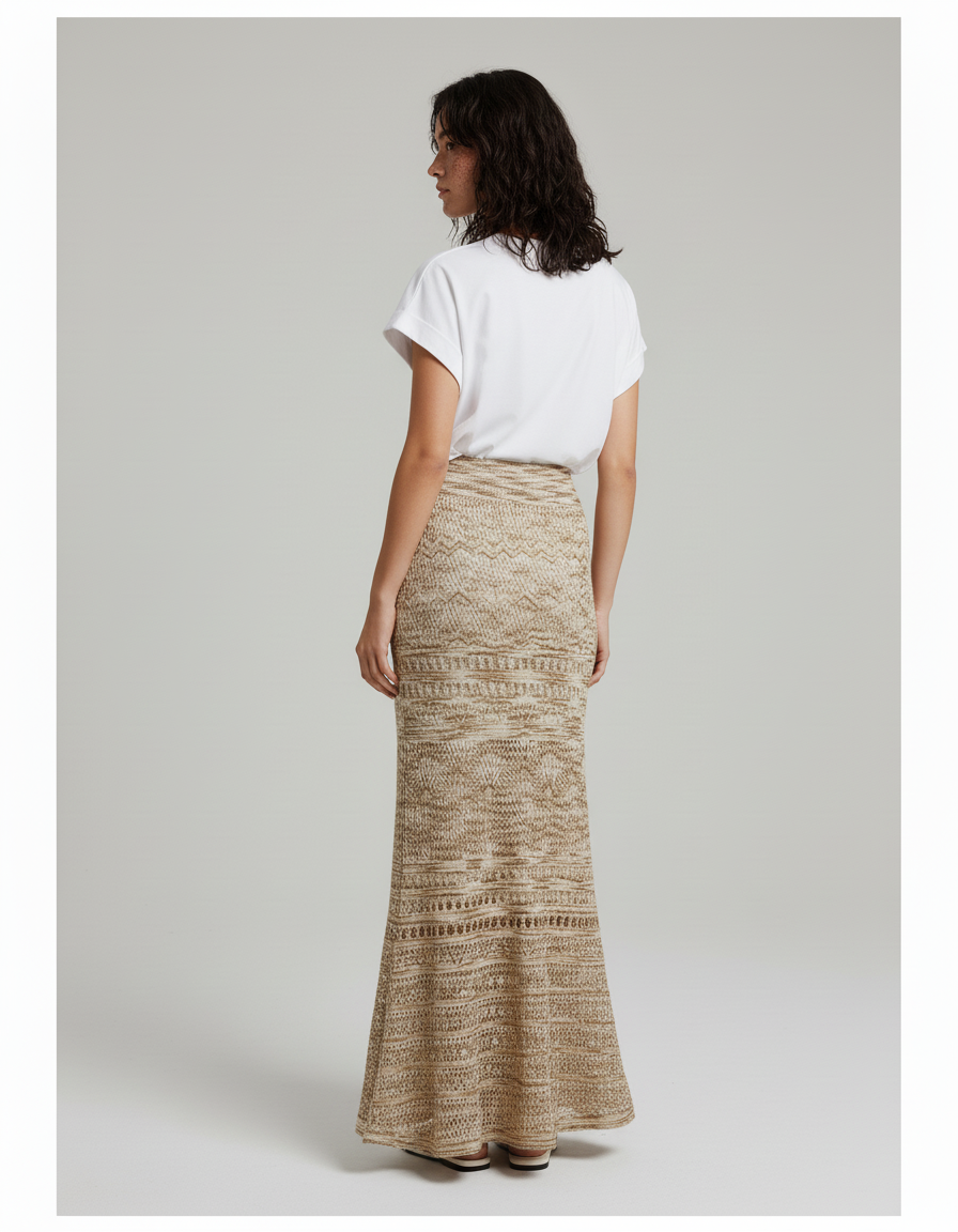 Jupe Longue Crochet Sirène Bohème