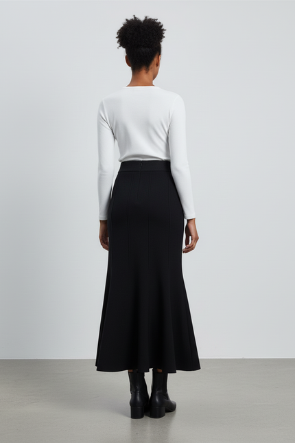 Jupe Longue Noire Élégante Sirène