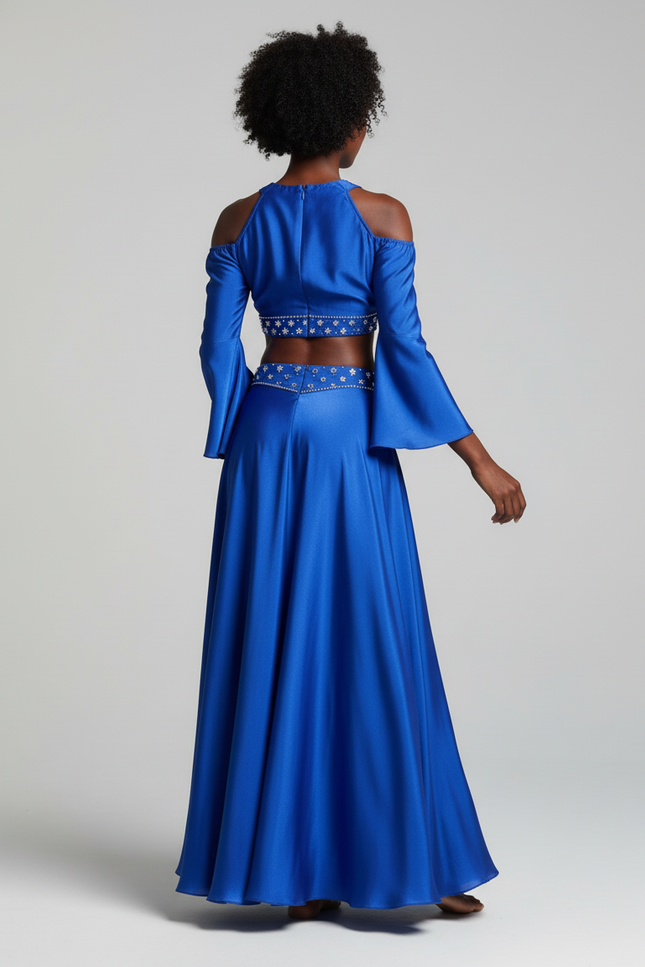 Jupe Longue Bleu Electrique