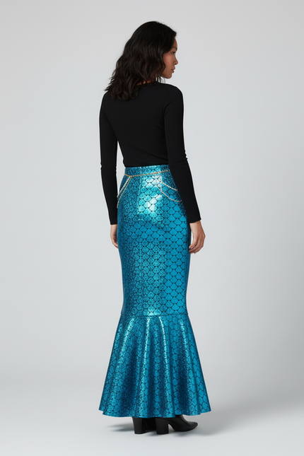Jupe Longue Sirène Écailles Chic