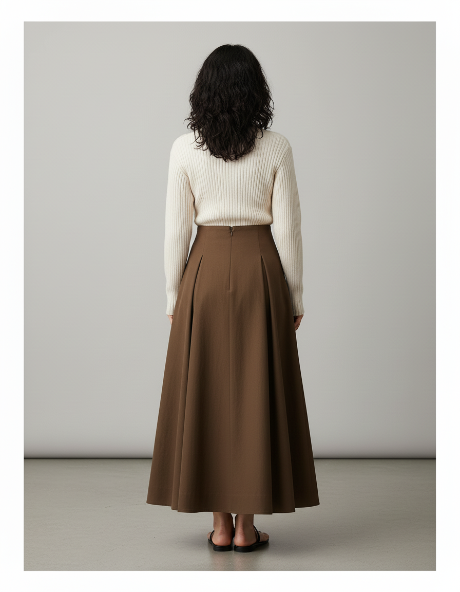Jupe Demi Cloche Longue