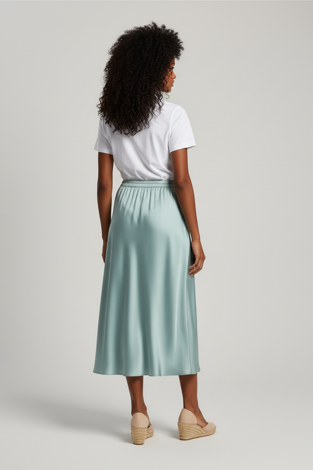 Jupe Longue Soie Fluide Élégante
