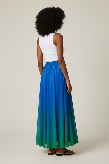 Jupe Longue Dégradée Fluide