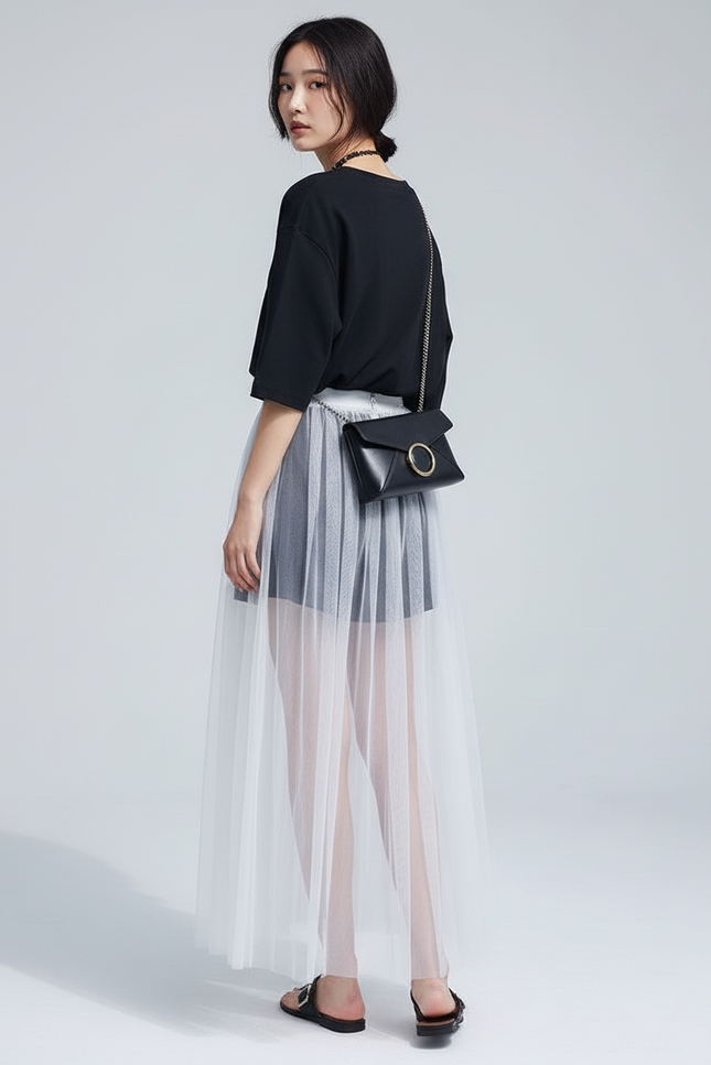 Jupe Short Longue Femme