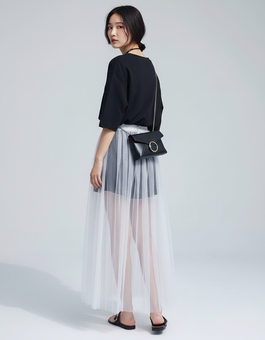 Jupe Short Longue Femme