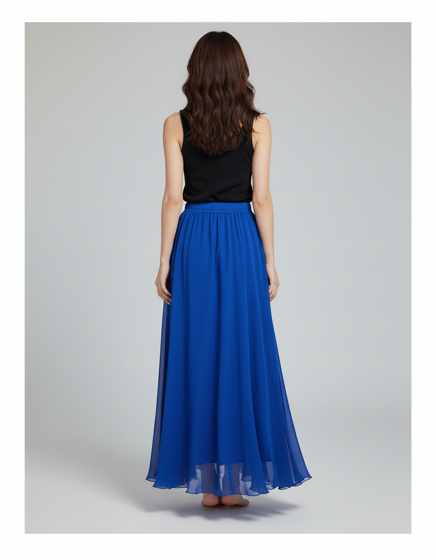 Jupe Cloche Longue Soiree