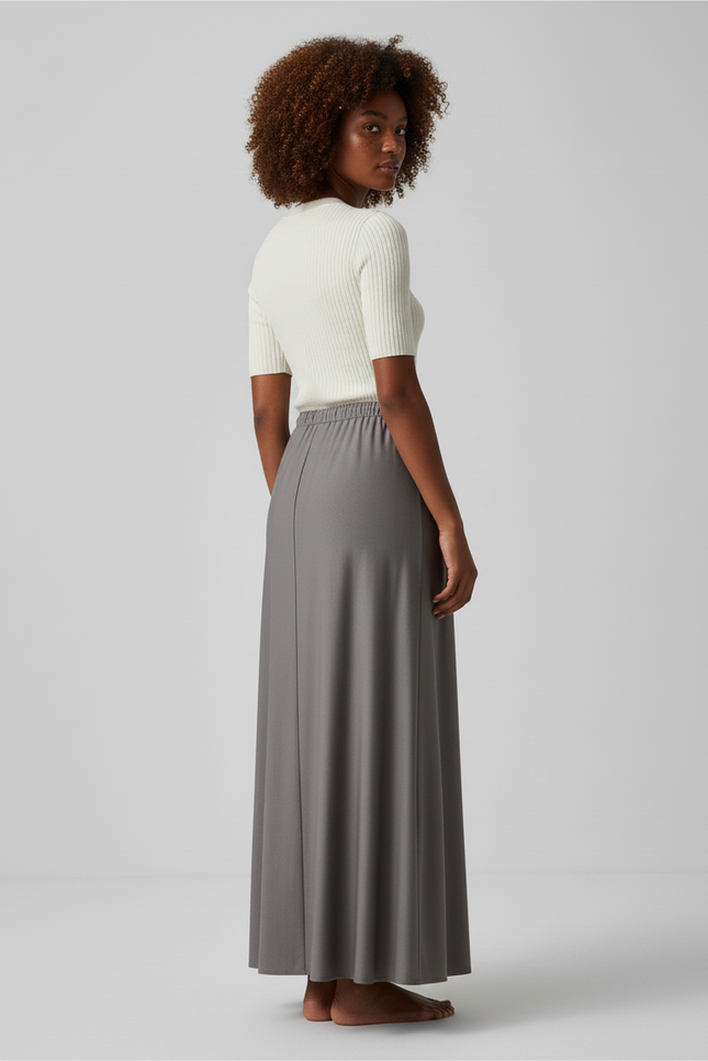 Jupe Longue Jersey Grise