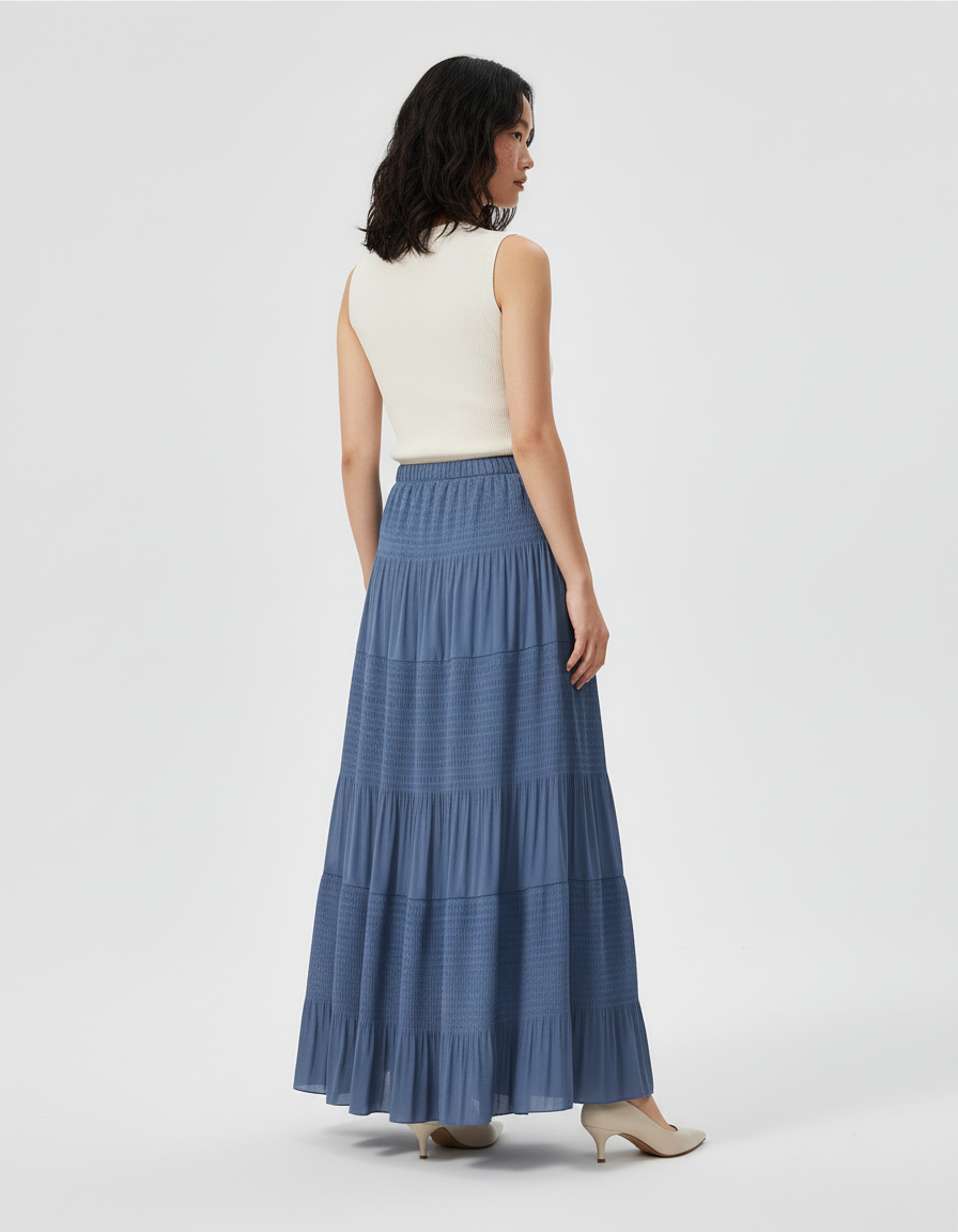 Jupe Longue Bleu Jean