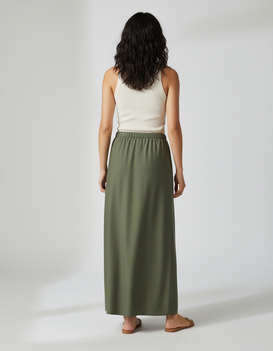 Jupe Longue Drapée