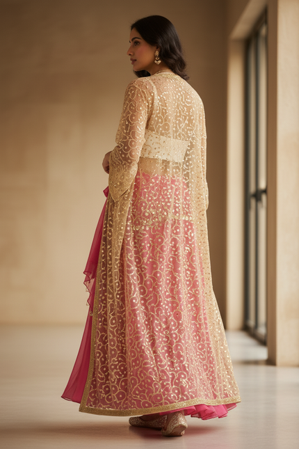 Jupe Longue Rose Fuchsia Fluide Bohème