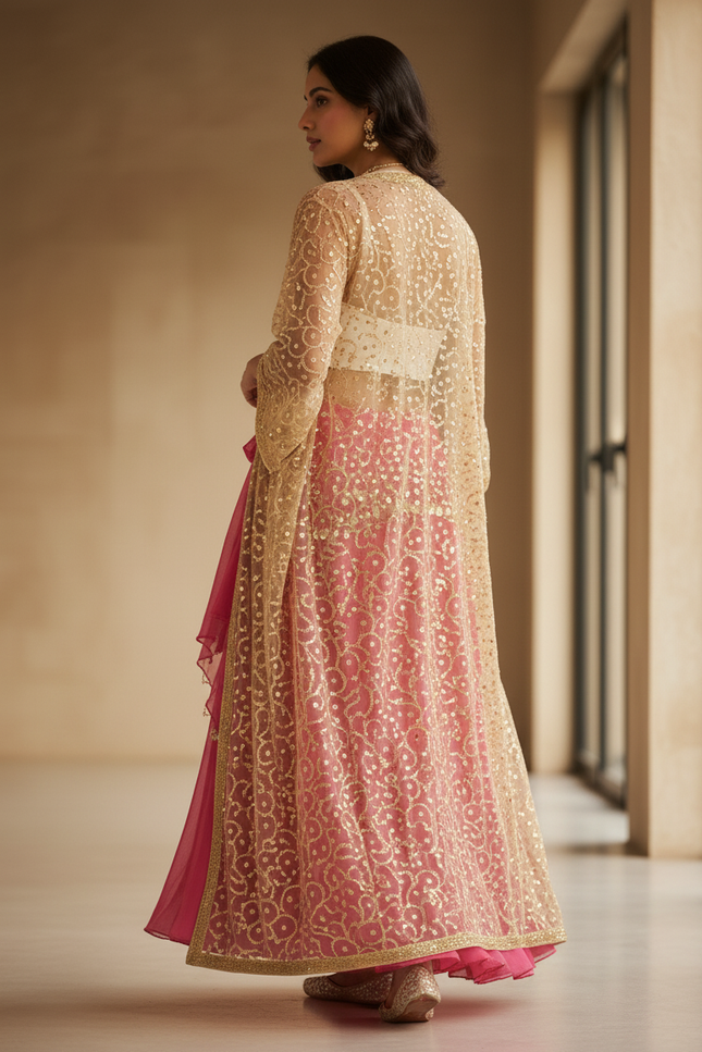 Jupe Longue Rose Fuchsia Fluide Bohème