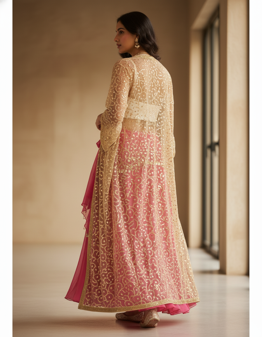 Jupe Longue Rose Fuchsia Fluide Bohème