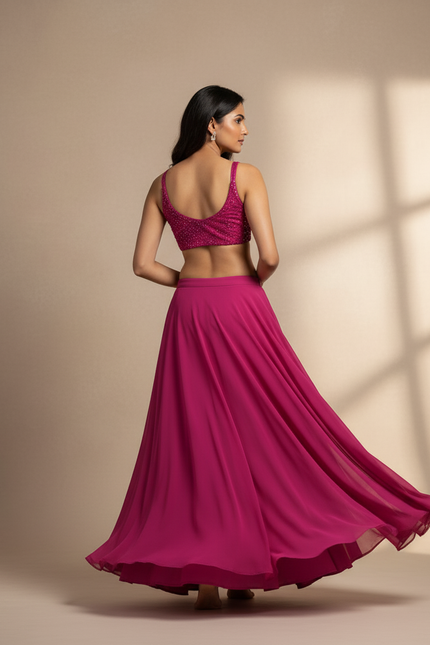 Jupe Longue Chiffon Fluide Élégante