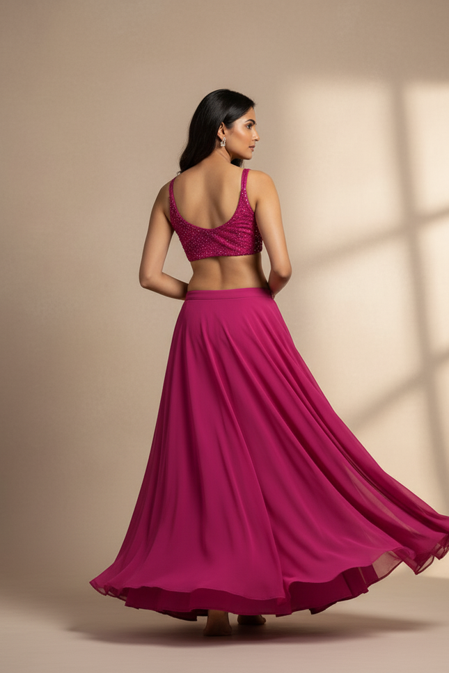 Jupe Longue Chiffon Fluide Élégante