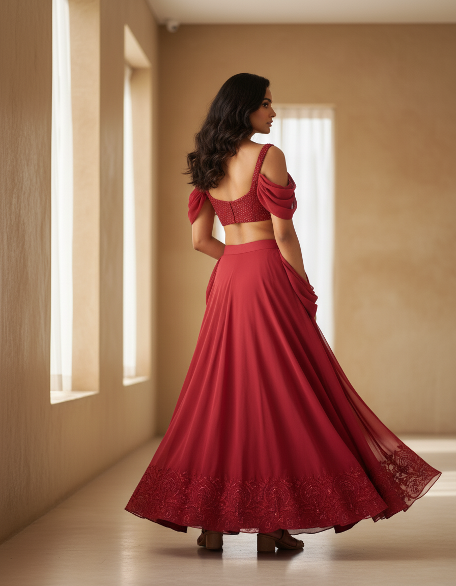 Jupe Longue Avec Bretelles